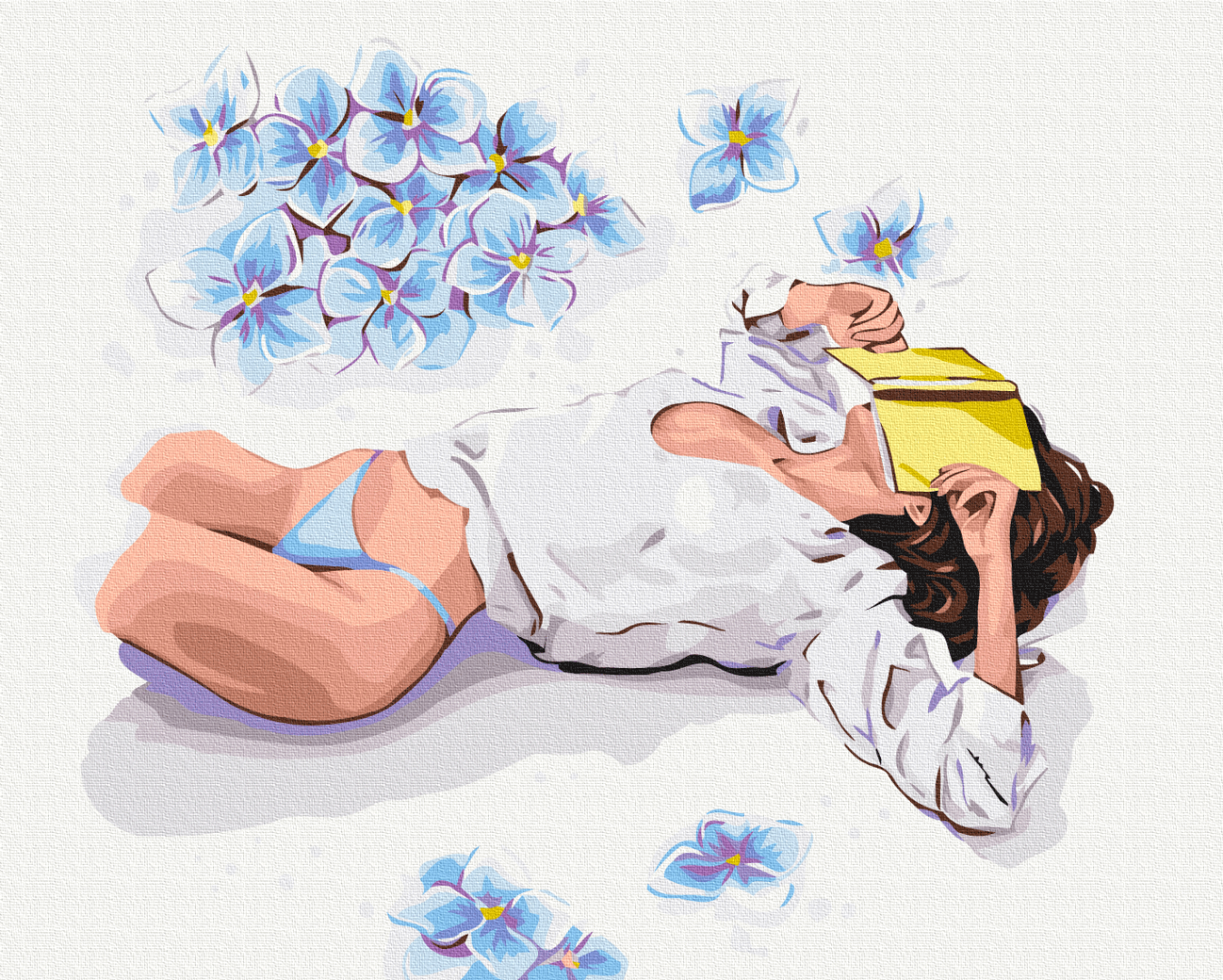 Картина по номерам Brushme Перерыв на чтение 40x50 см (BS53810)