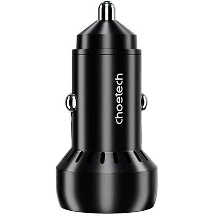 Зарядное устройство в авто Choetech TC0014 USB-C USB-A 60W PD 3.0/QC 3.0 Black (35575325)