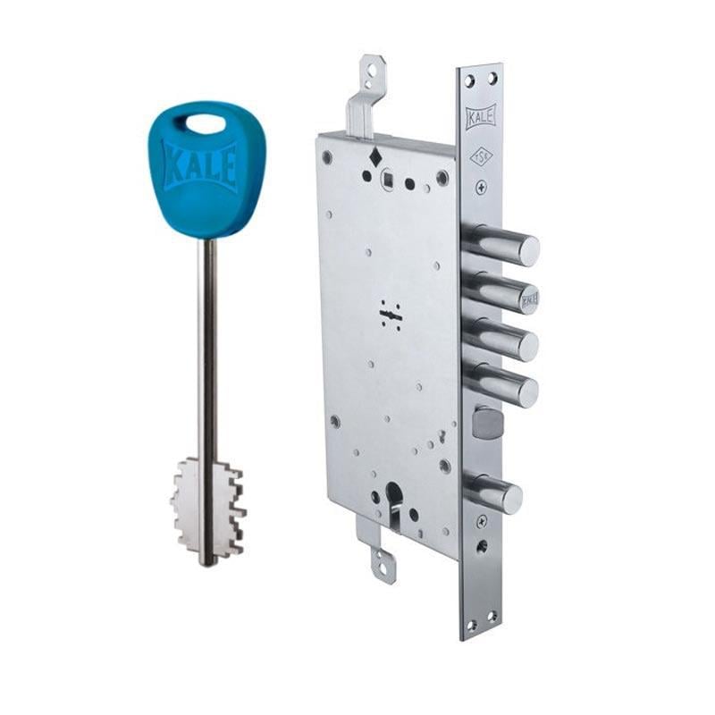 Замок KALE 456 L двухсистемный 5 ключей Хром (1711899570)