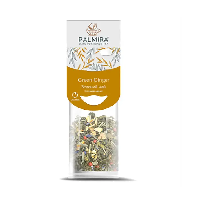 Чай зеленый Palmira с имбирем на чашку 10 шт. (pal1008)