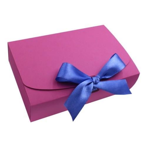 Подарункова коробка маджента комплект 10 шт.