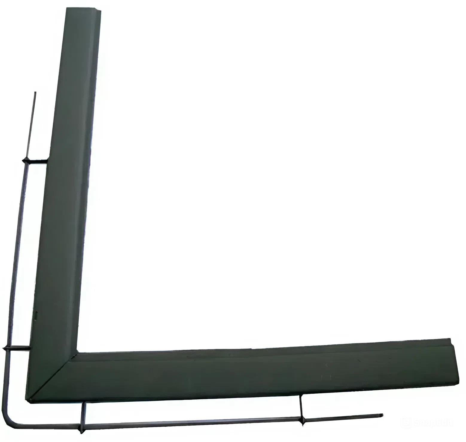 Угольник печный крашеный 910х800 мм (0030) Угольник печный крашеный 910х800 мм (0030)