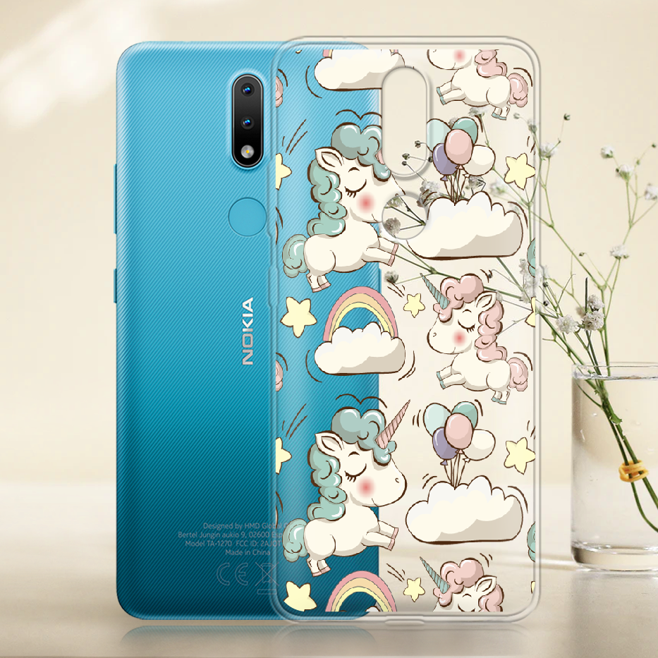 Чохол Boxface Nokia 2.4 Unicorns Прозорий силікон (41297-cc2-41297) - фото 2