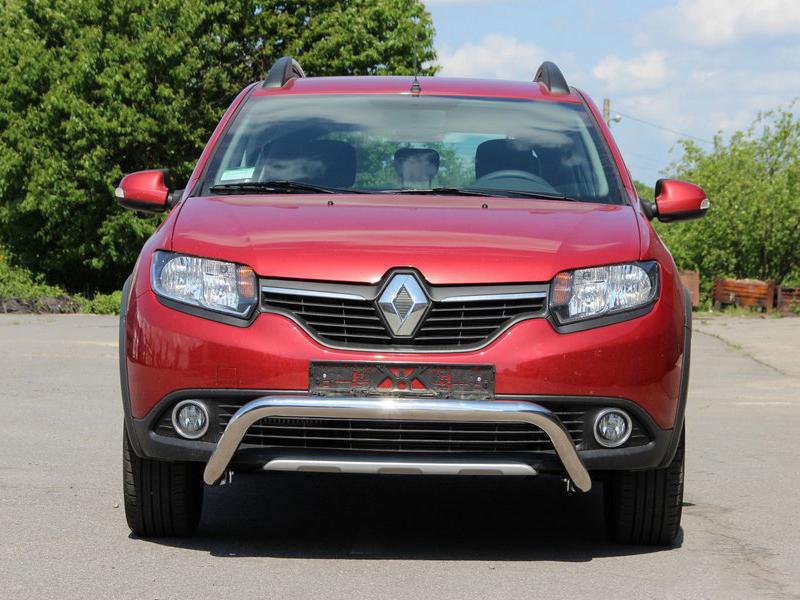 Передняя дуга WT007 CAN для Dacia Sandero 2013-2020 гг. нержавеющая сталь Хром
