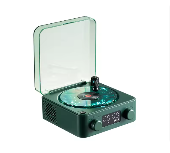 Портативна колонка Retro Dream Bluetooth у вигляді вінілового програвача з різнокольоровою підсвіткою Зелений (VP-686) Портативна колонка Retro Dream Bluetooth у вигляді вінілового програвача з різнокольоровою підсвіткою Зелений (VP-686)