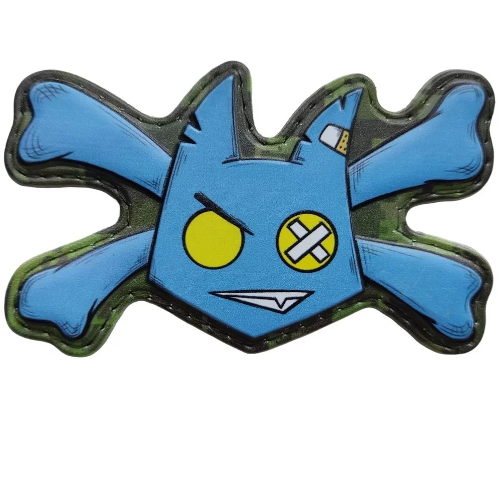 Патч объемный 3D Чертенок с костями ПВХ (07130790)