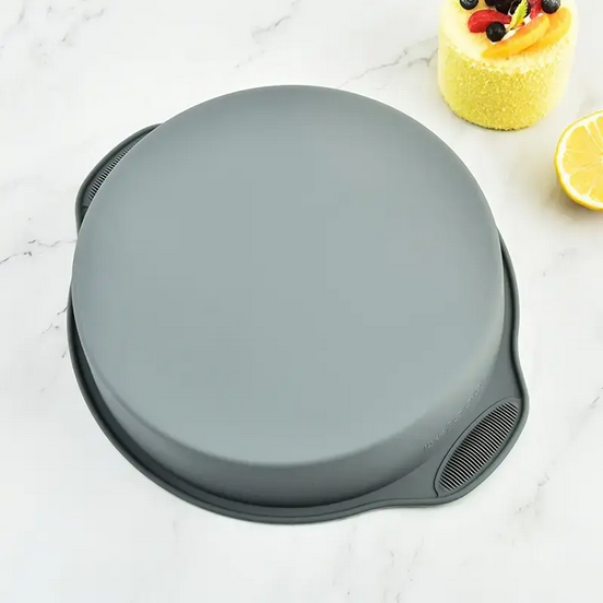 Форма для випікання силіконова з ручками кругла 13,8 см Сірий (SAM-0091) - фото 3 Форма для випікання силіконова з ручками кругла 13,8 см Сірий (SAM-0091) - фото 3