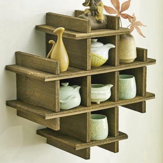 Полка для кружек из дерева Вавалати Мускат (СДК-010707)