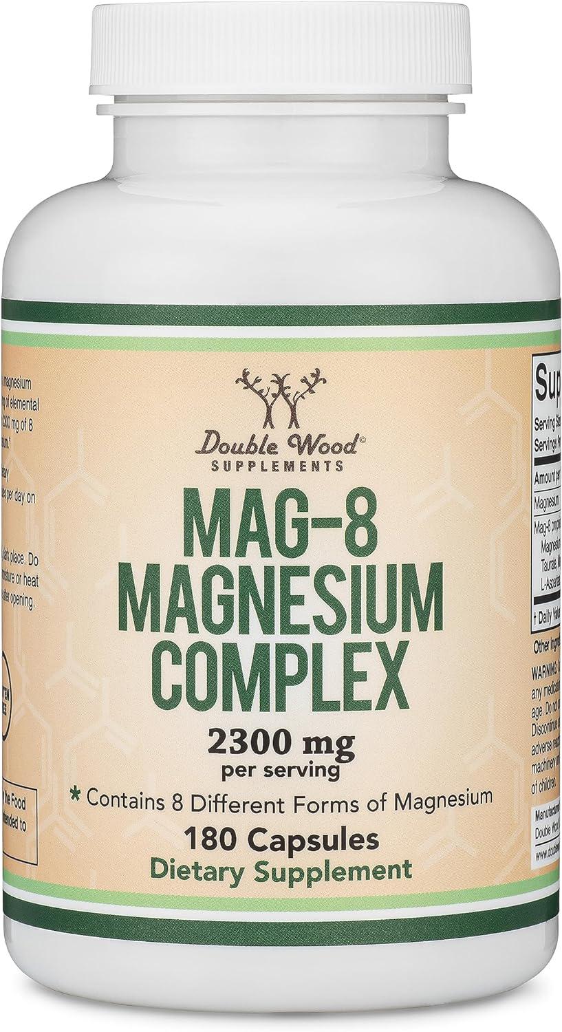 Комплекс магнію Double Wood Supplements MAG-8 Magnesium Complex 2300 mg 180 капсул Комплекс магнію Double Wood Supplements MAG-8 Magnesium Complex 2300 mg 180 капсул