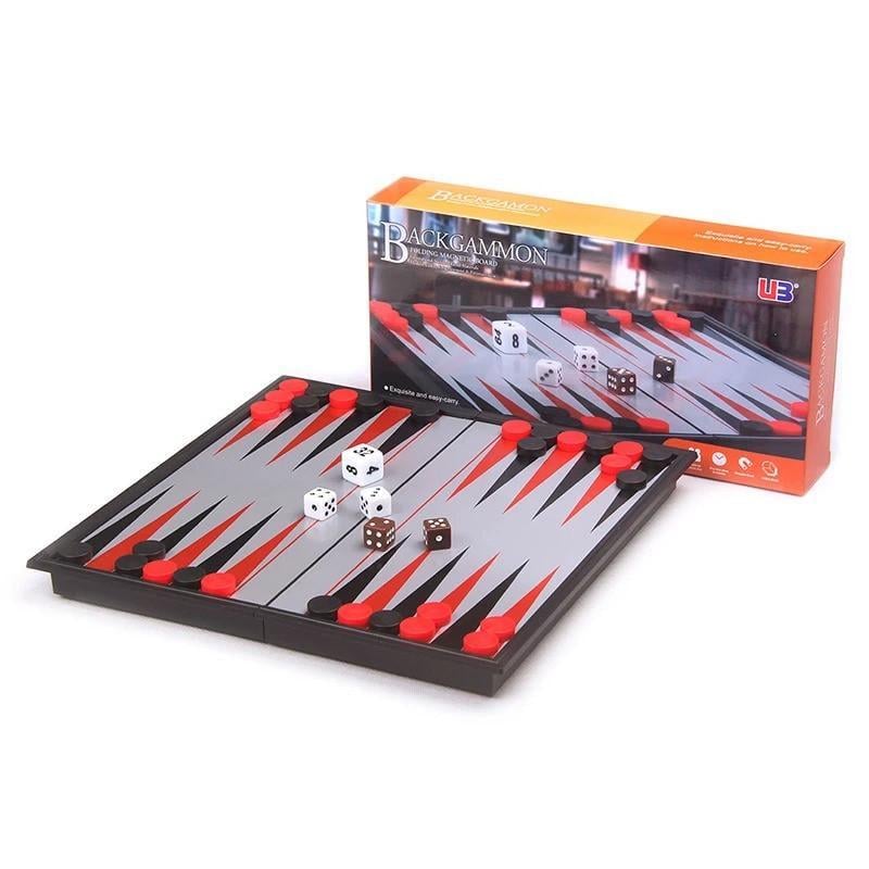 Игра настольная UB Нарды магнитные Magnetic Folding Backgammon (SR-113-N-1216)