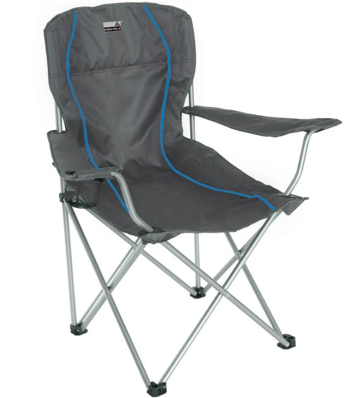 Стул туристический кемпинговый High Peak Salou Dark Grey/Blue (44108)