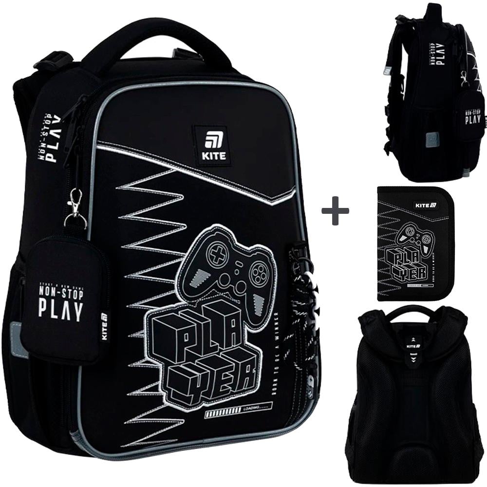 Школьный рюкзак каркасный KITE Education Player (K25-531M-3) - фото 3 Школьный рюкзак каркасный KITE Education Player (K25-531M-3) - фото 3