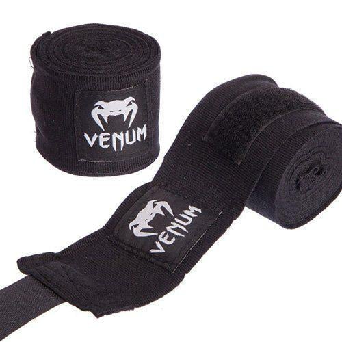 Боксерські бинти Venum 3 м Чорний (2686842896)