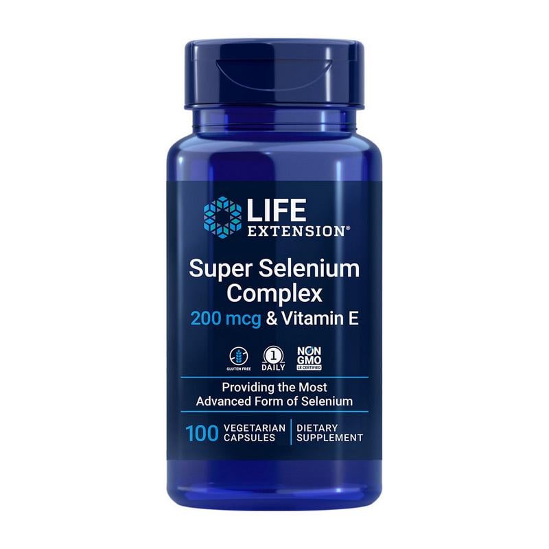 Селен с витамином E Life Extension Selenium Complex & Vitamin E 100 вер. капс.