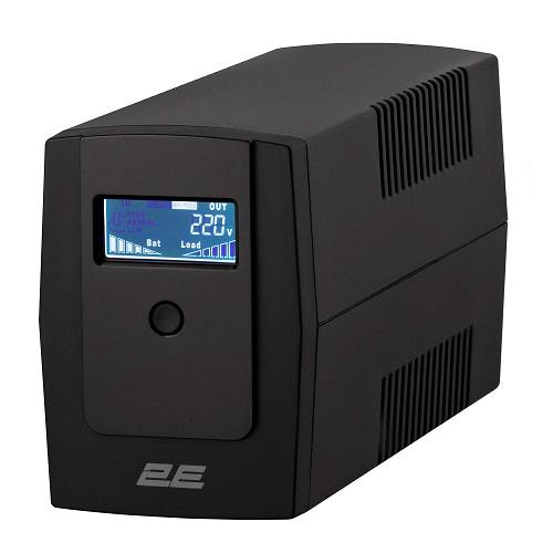 Источник бесперебойного питания 2E 2E-DD650 650ВA/360Вт LCD USB 2xSchuko Черный (587829) - фото 1