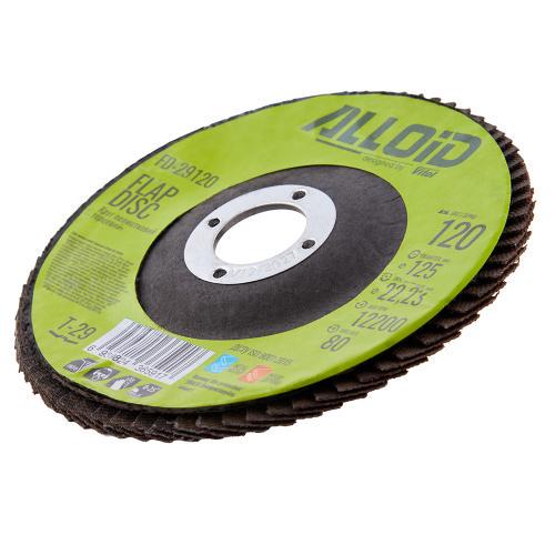 Круг лепестковый торцевой Alloid 125 мм P120 T29 (00000061427) - фото 8