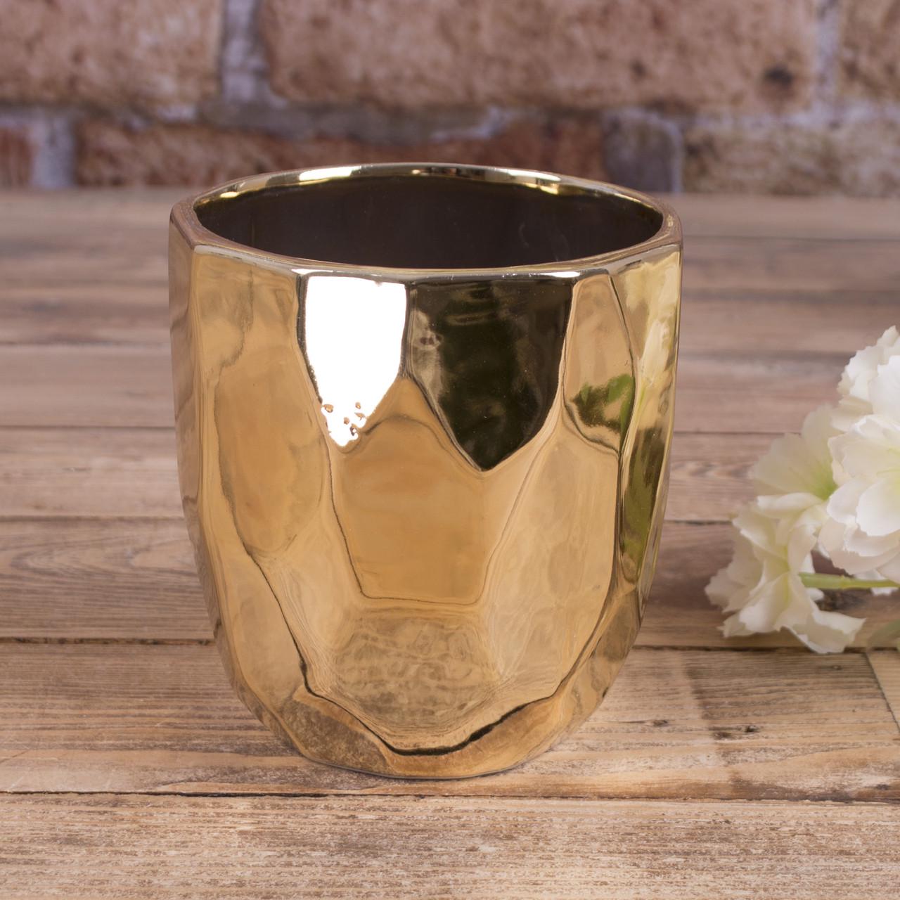 Кашпо соты Золотой (4502-1)