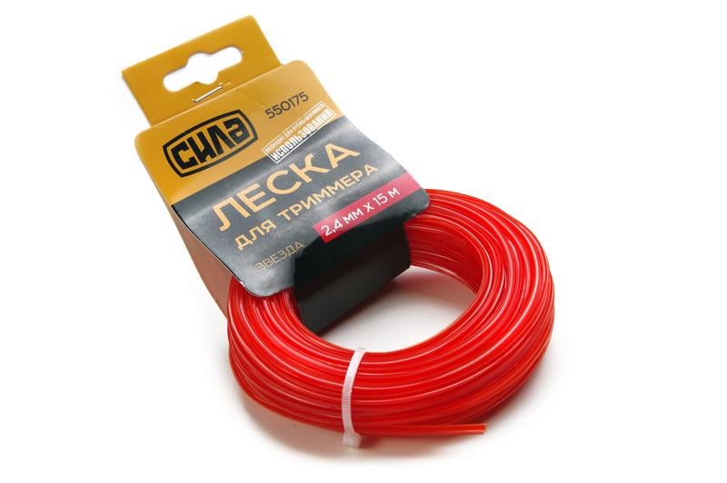 Леска для триммера Сила звезда 2,4 мм 15 м (32205)