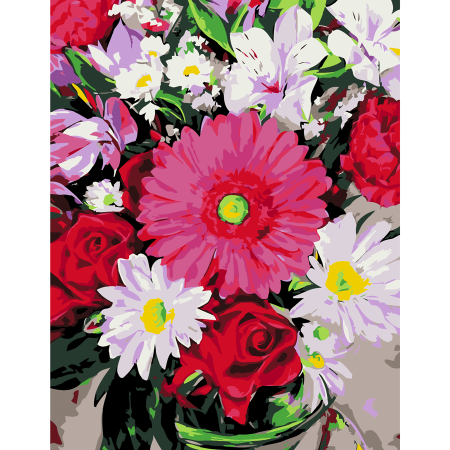 Картина по номерам Rosa Start Цветочный микс 35×45 см в коробке (31921929)
