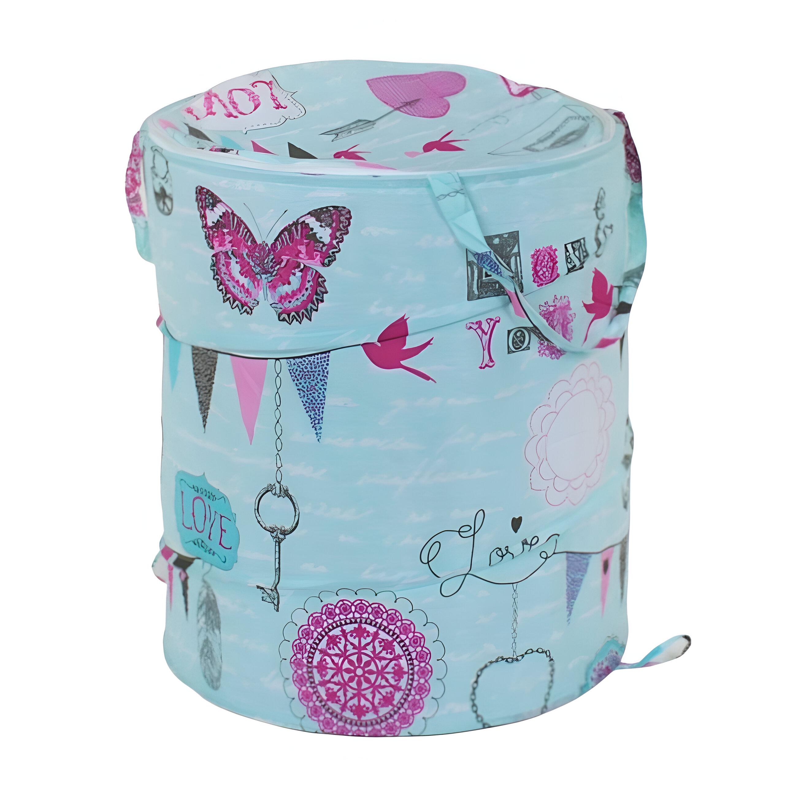 Корзина для игрушек С 36588-1 складная 41х52 см Голубой (29545144)