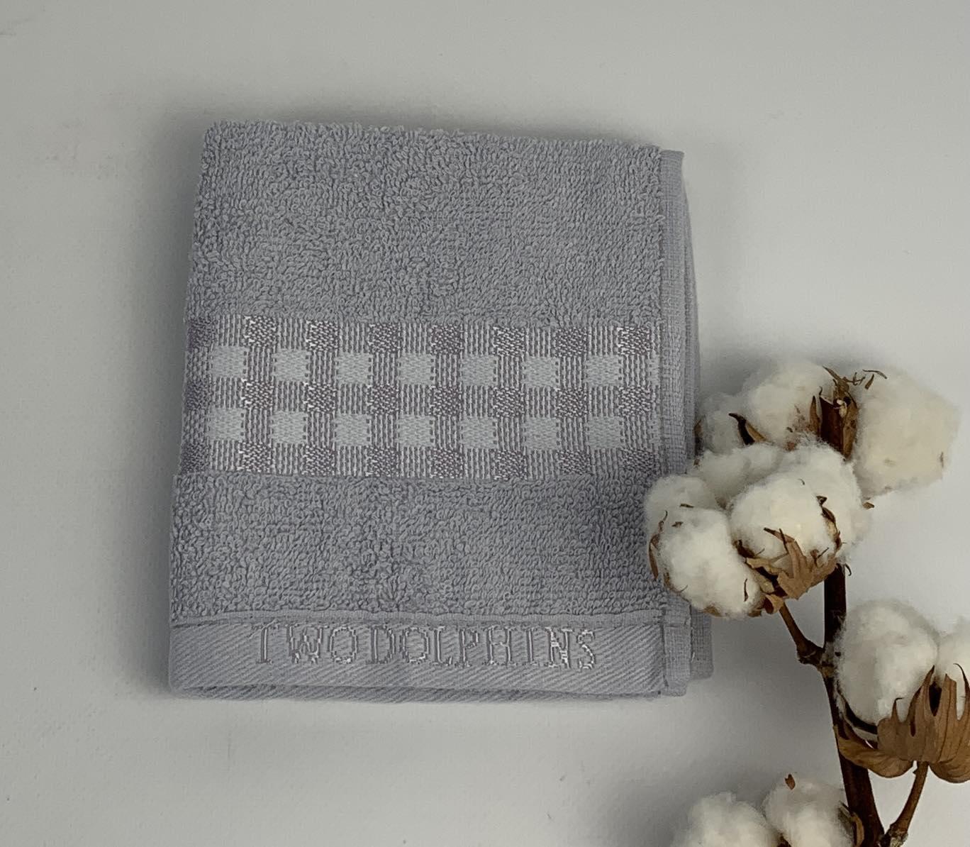Полотенце Two Dolphins Vip Cotton Midilli A159 30х50 см Серый (CN32136)