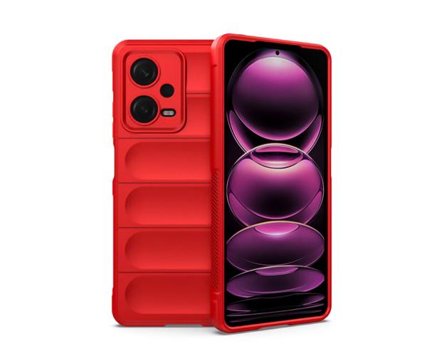 Чехол-накладка Ricco Phantom Shield для Xiaomi Redmi Note 12 5G с защитой при падении, Красный
