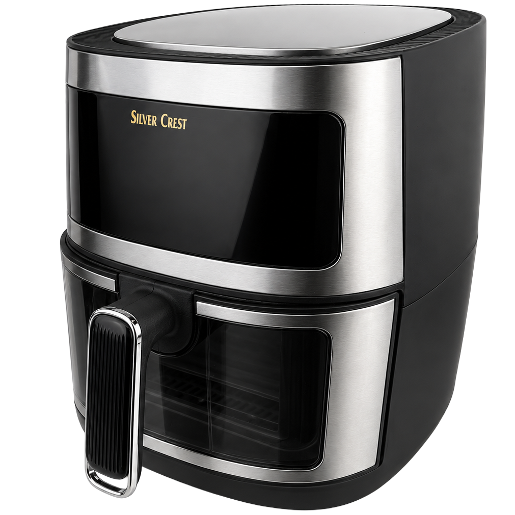 Аэрофритюрница Silver Crest AF-13 сенсорная с окном 8L 1300W Black-Grey (3_08712)