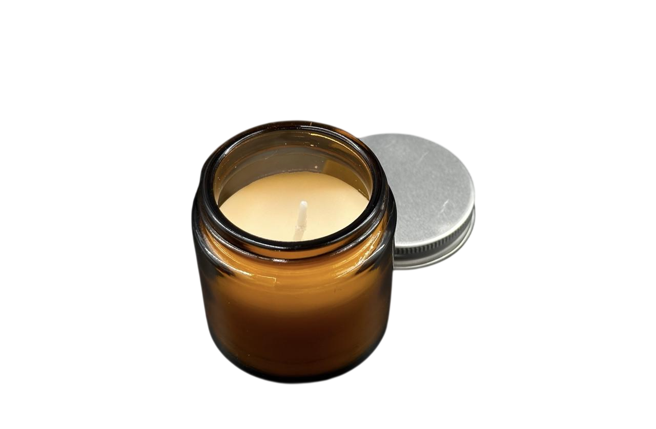 Свічка ароматична Льодовий ванільний ліс у скляній баночці 6,5х6,2 см 190 г Бежевий (SVB-126)