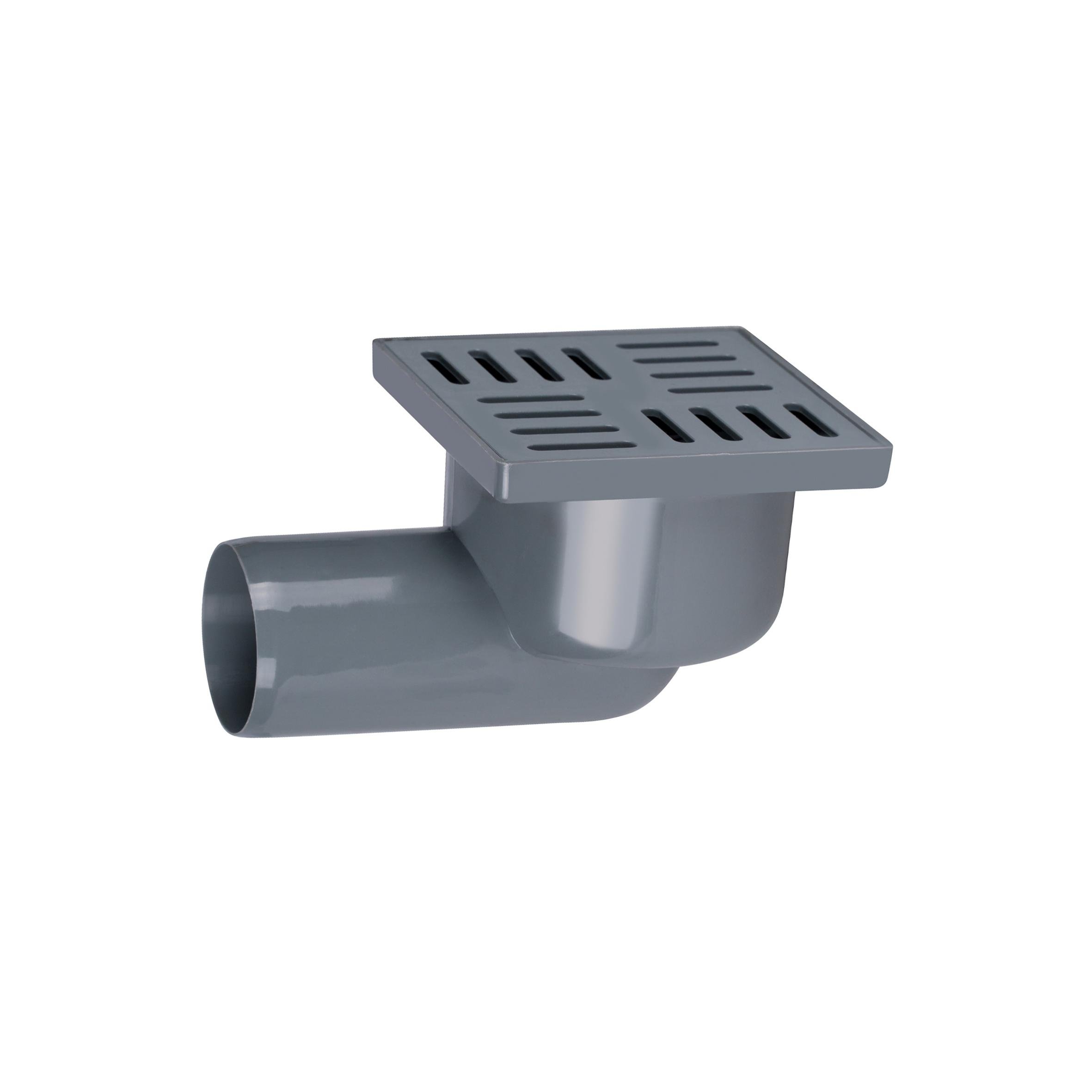 Трап горизонтальный пластиковый Lidz WHI 10х10 см (60 07 T003 00 )