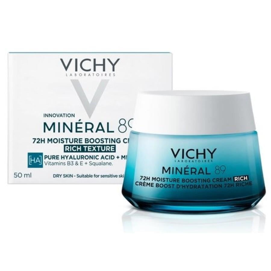 Крем увлажняющий Vichy Mineral 89 Rich 72H Moisture Boost насыщенный для сухой и очень сухой кожи лица (1988522243)