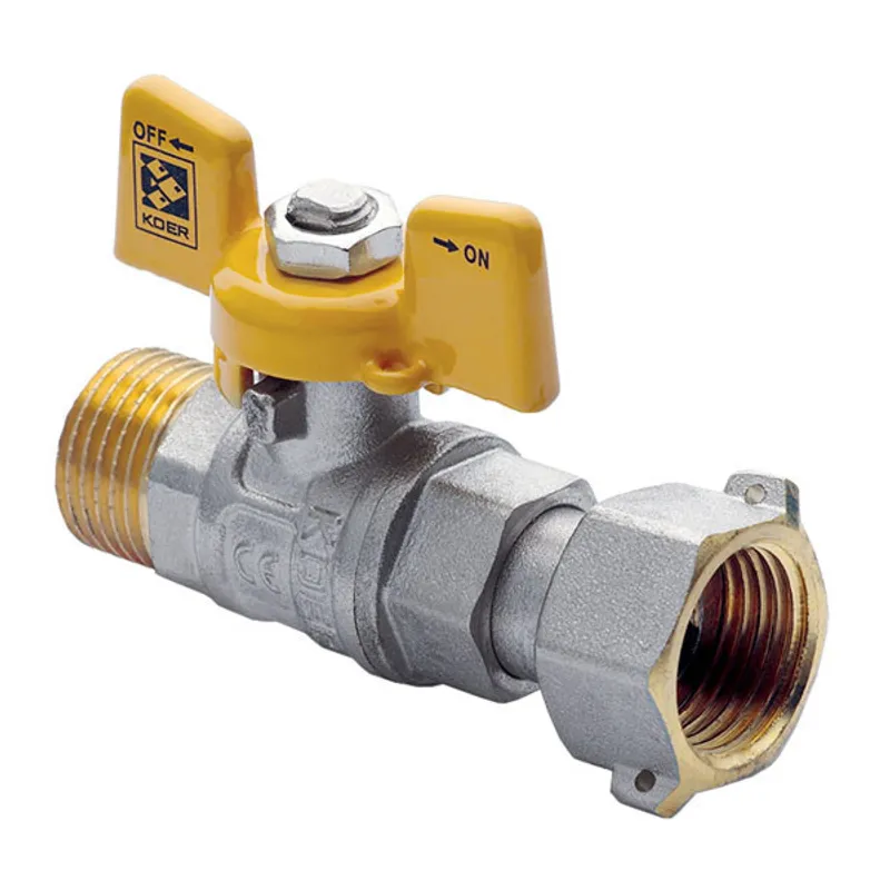 Кран с накидной гайкой KOER KR.220.G ГШМ газ 1/2" (KR0166)