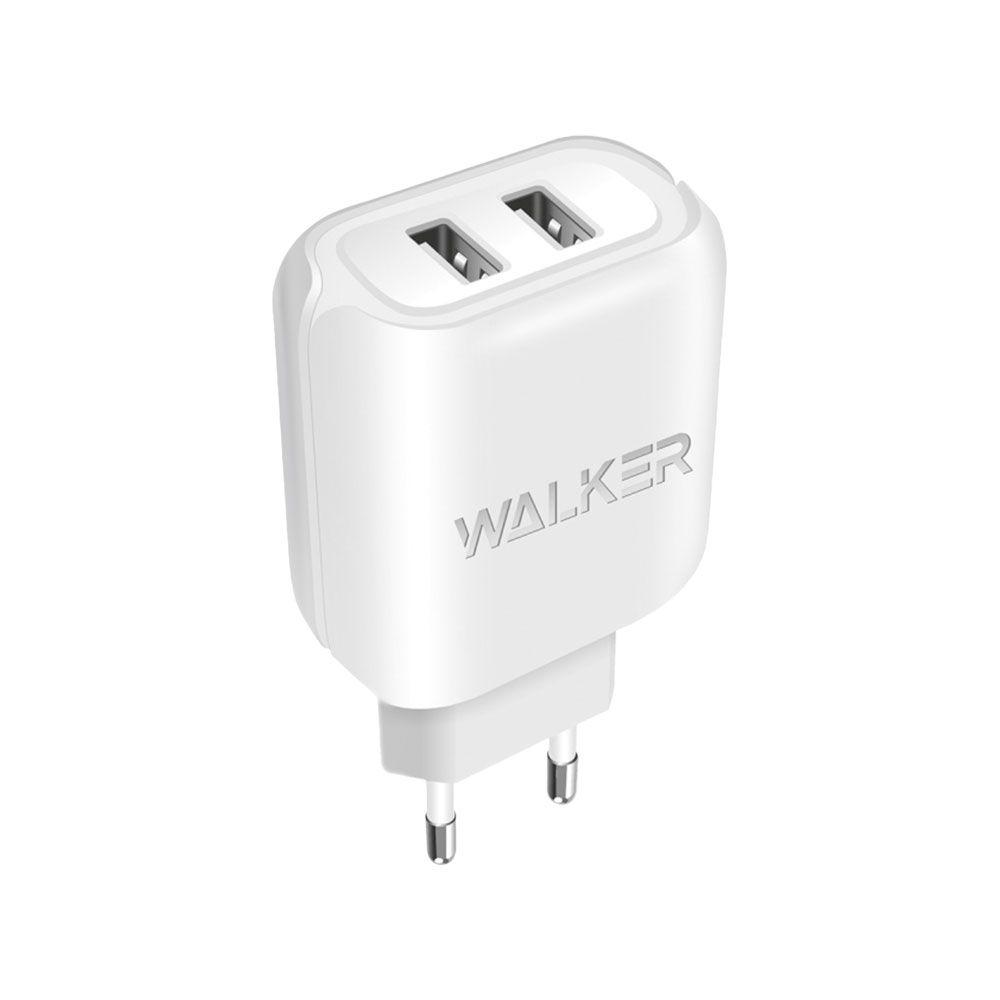 Зарядное устройство Walker WH-27 2в1 2xUSB/2A Type-C White - фото 2 Зарядное устройство Walker WH-27 2в1 2xUSB/2A Type-C White - фото 2