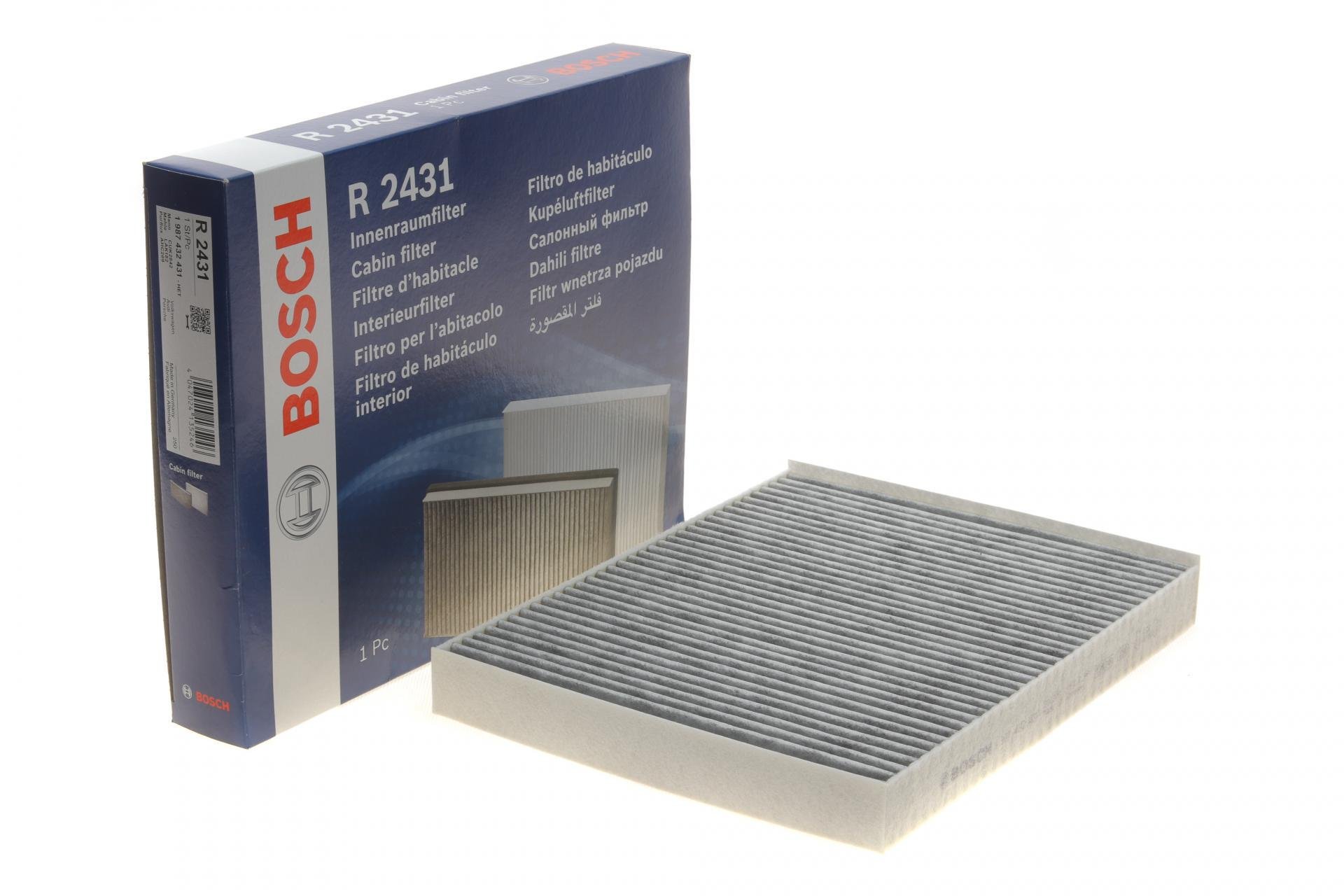 Фильтр салона для VW T5 03- угольный (1 987 432 431)