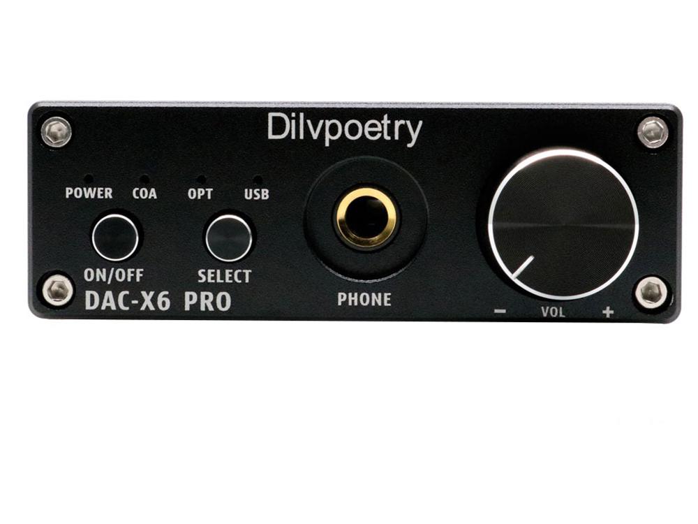 Звуковая аудио карта конвертер Dilvpoetry FX Audio USB оптический вход 24 бит 192 кГц DAC-X6 cs4398 (1008-623-00) - фото 2