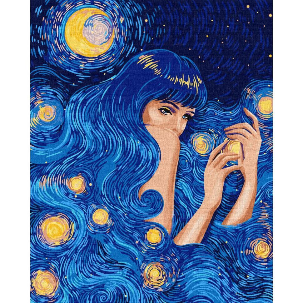 Картина за номерами Ідейка Зоряна красуня 40x50 см (KHO5086)