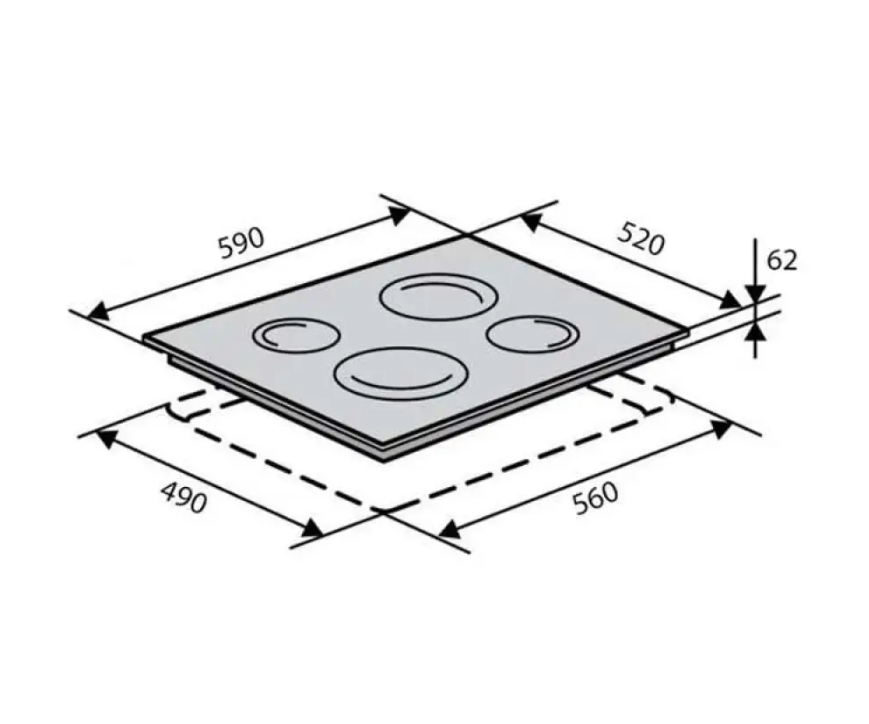 Електрична варильна поверхня HV 65 TC - фото 4