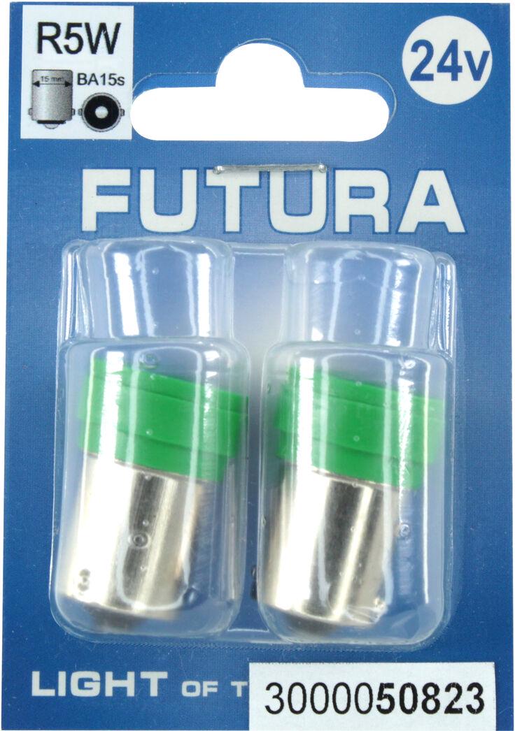 Лампочка FUTURA Черешня LED SMD 24V 6 диодов R5W BA15s 2 шт. Зеленый (50823)