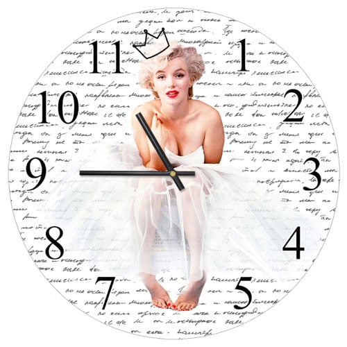 Часы настенные Мэрилин Монро 36 см (CHR_P_15M010)