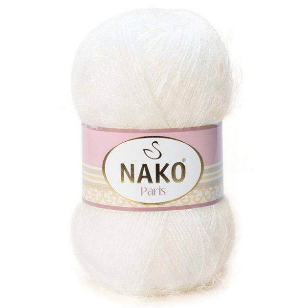 Пряжа Nako Paris 300 молочная (2567)
