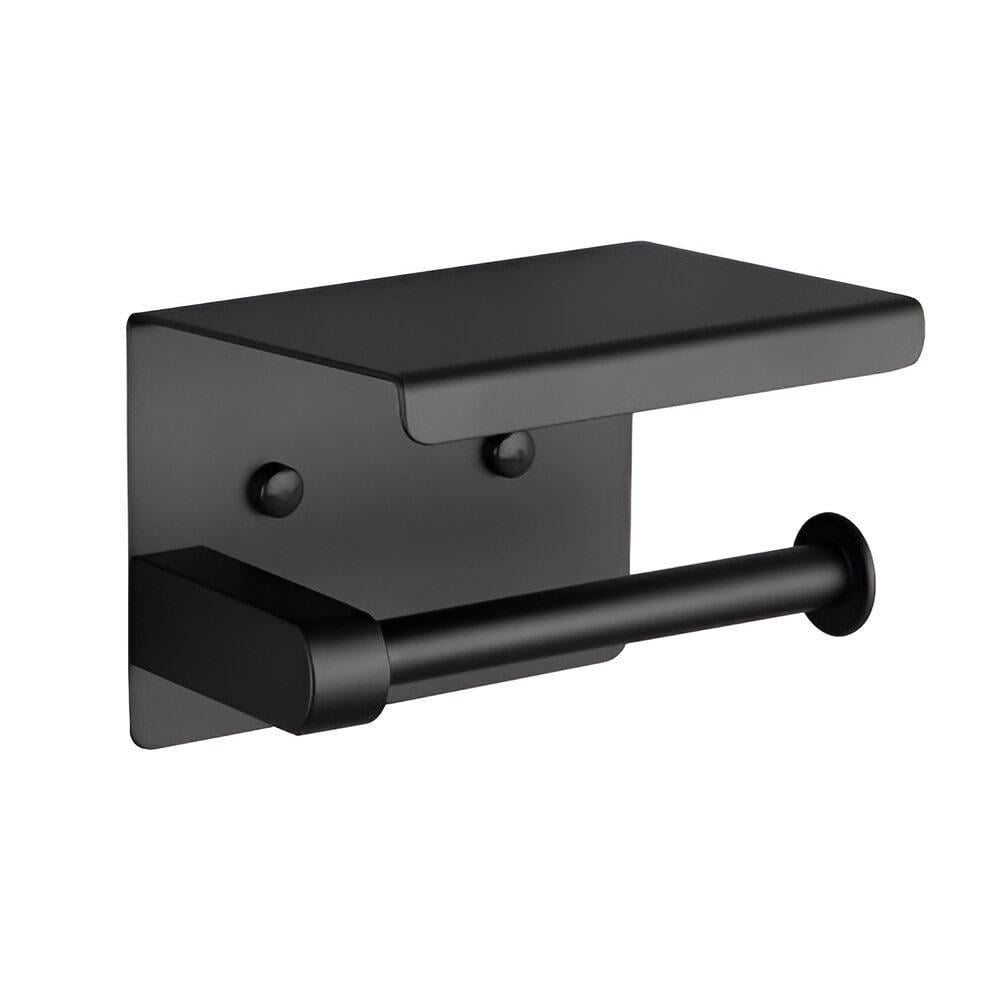 Держатель для туалетной бумаги Frap F502-6 с полкой Черный (1046744) Держатель для туалетной бумаги Frap F502-6 с полкой Черный (1046744)