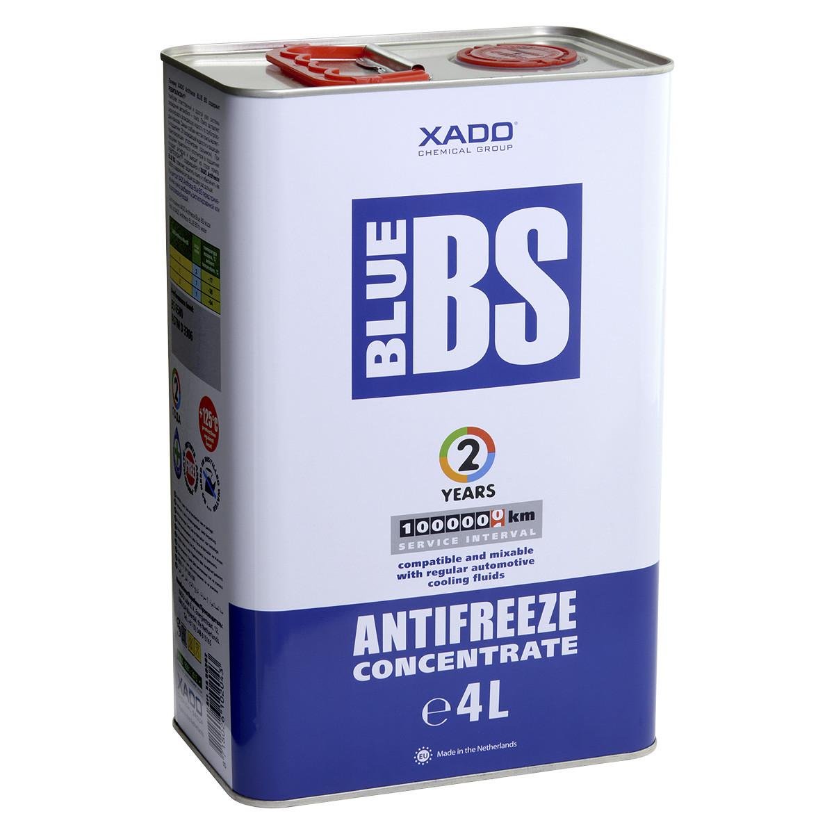 Антифриз XADO Antifreeze Blue BS Концентрат 4 л