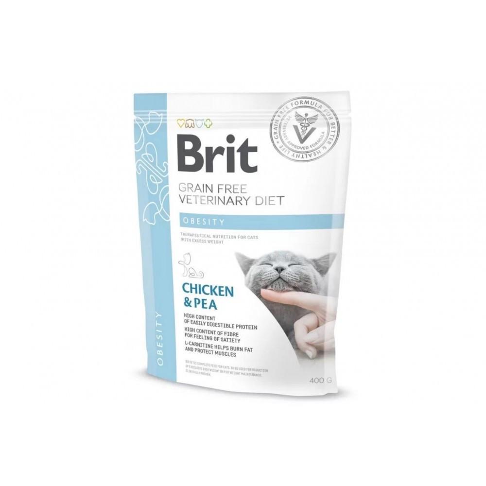 Сухий корм для котів для зниження ваги Brit GF Veterinary Diet Obesity 400 г (170967/528486) Сухий корм для котів для зниження ваги Brit GF Veterinary Diet Obesity 400 г (170967/528486)