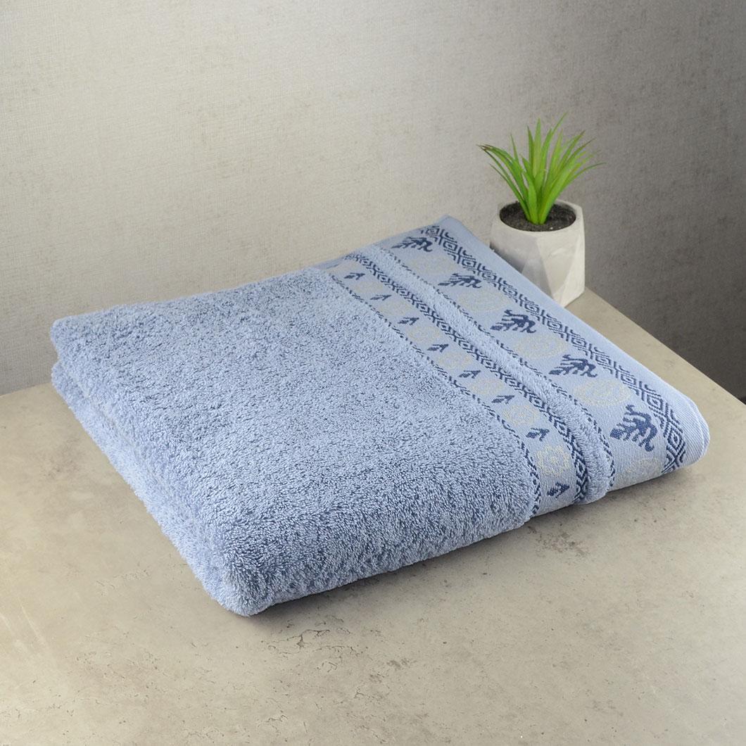 Махровое полотенце GM Textile Azi 70х140 см Голубой