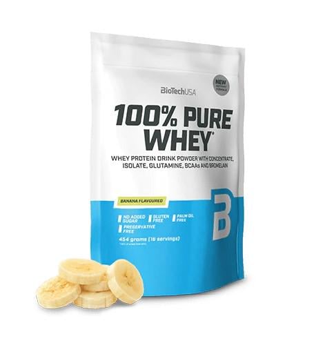 Протеин BioTechUSA 100% Pure Whey 454 g 16 servings Banana