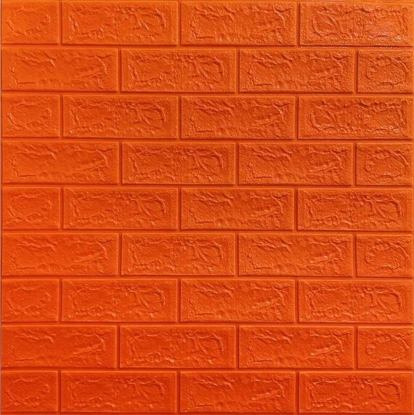 Самоклеющиеся панели 3D Sticker Wall звукоизоляционные 700x770x5 мм кирпич Красный