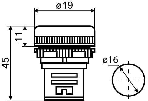 Лампа сигнальная АСКО-Укрем AD16-16DS 16 мм LED 220 V АC Зеленый (A0140030051) - фото 4 Лампа сигнальная АСКО-Укрем AD16-16DS 16 мм LED 220 V АC Зеленый (A0140030051) - фото 4