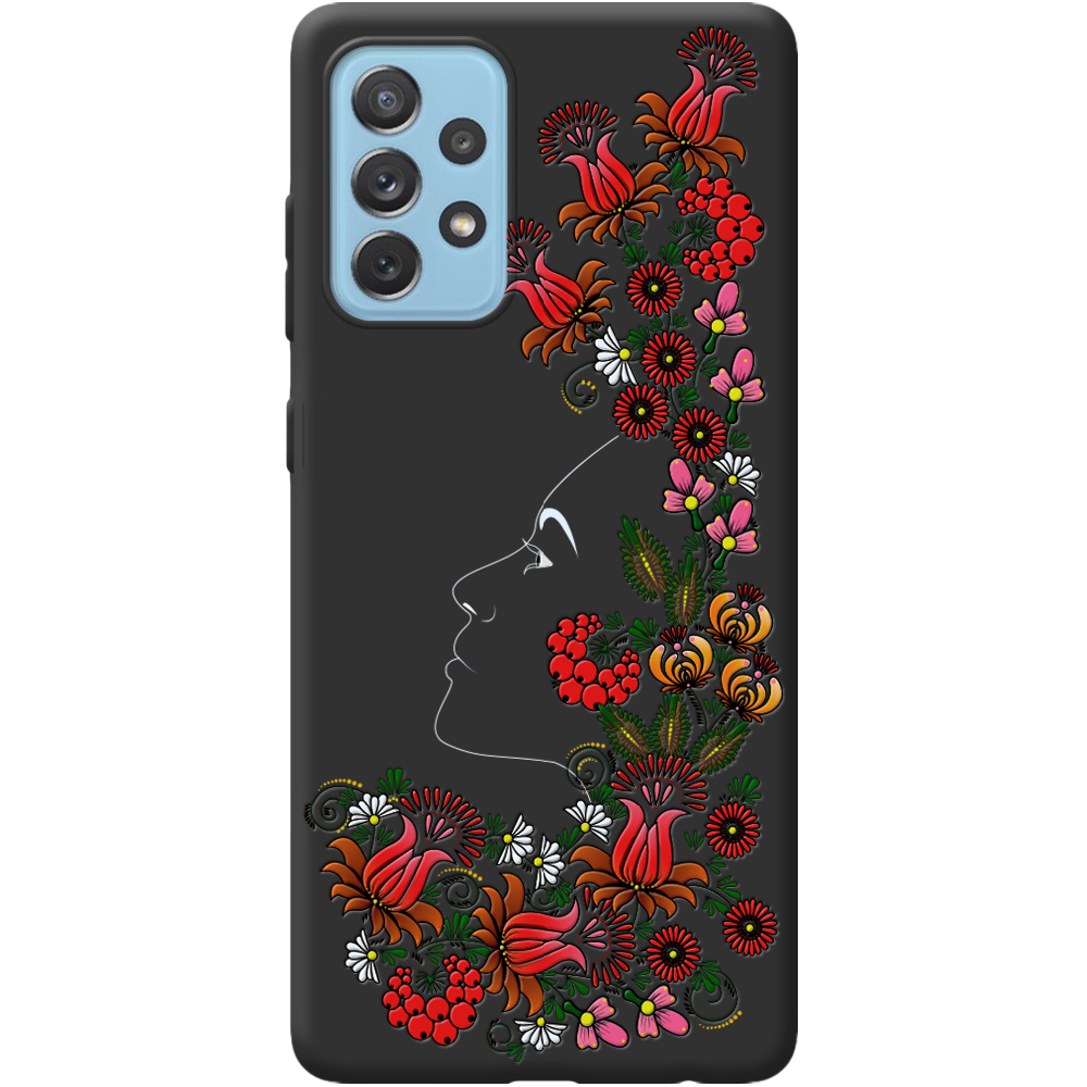 Чехол BoxFace Samsung A725 Galaxy A72 3D Ukrainian Muse Черный силикон (42070-bk64-42100)