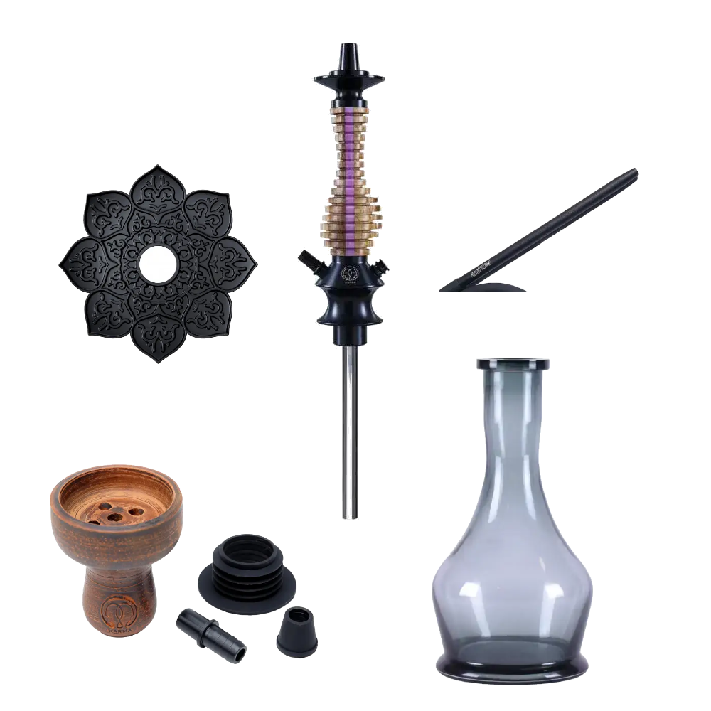 Кальян с калаудом Karma Model 3.0 Mini Line Фиолетовый (1977330161)