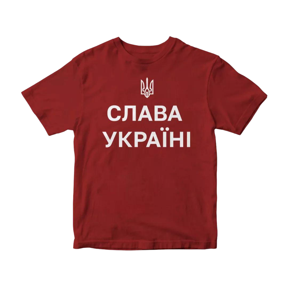 Футболка патриотическая Zerno "Слава Україні" XS Красный Футболка патриотическая Zerno "Слава Україні" XS Красный