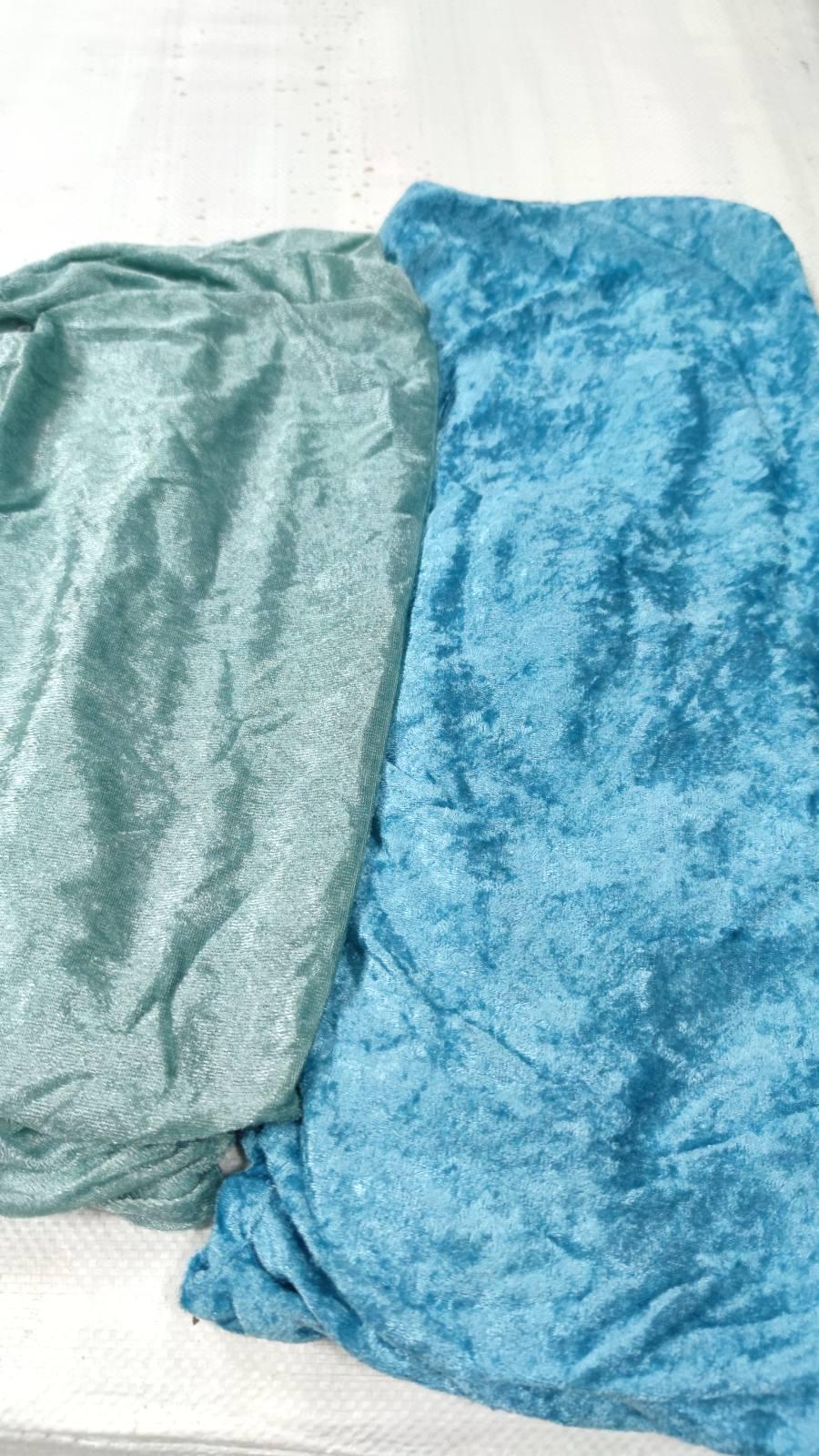 Чехол натяжной на стул GOSPO велюровый Бирюза (2151544734) - фото 4